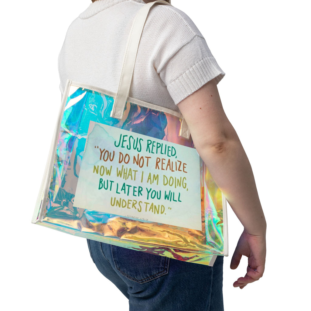 Beach Holographic Tote Bag
