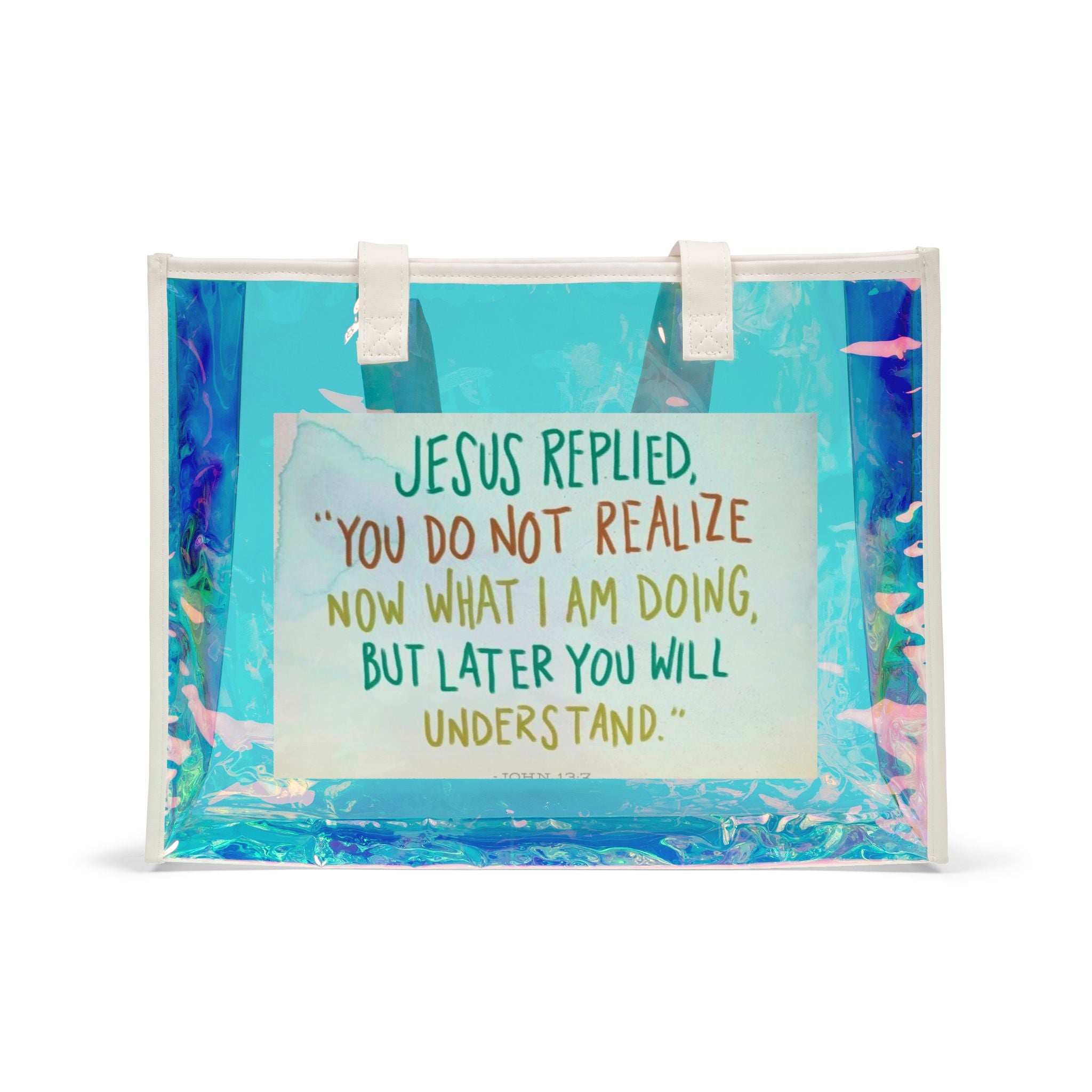 Beach Holographic Tote Bag