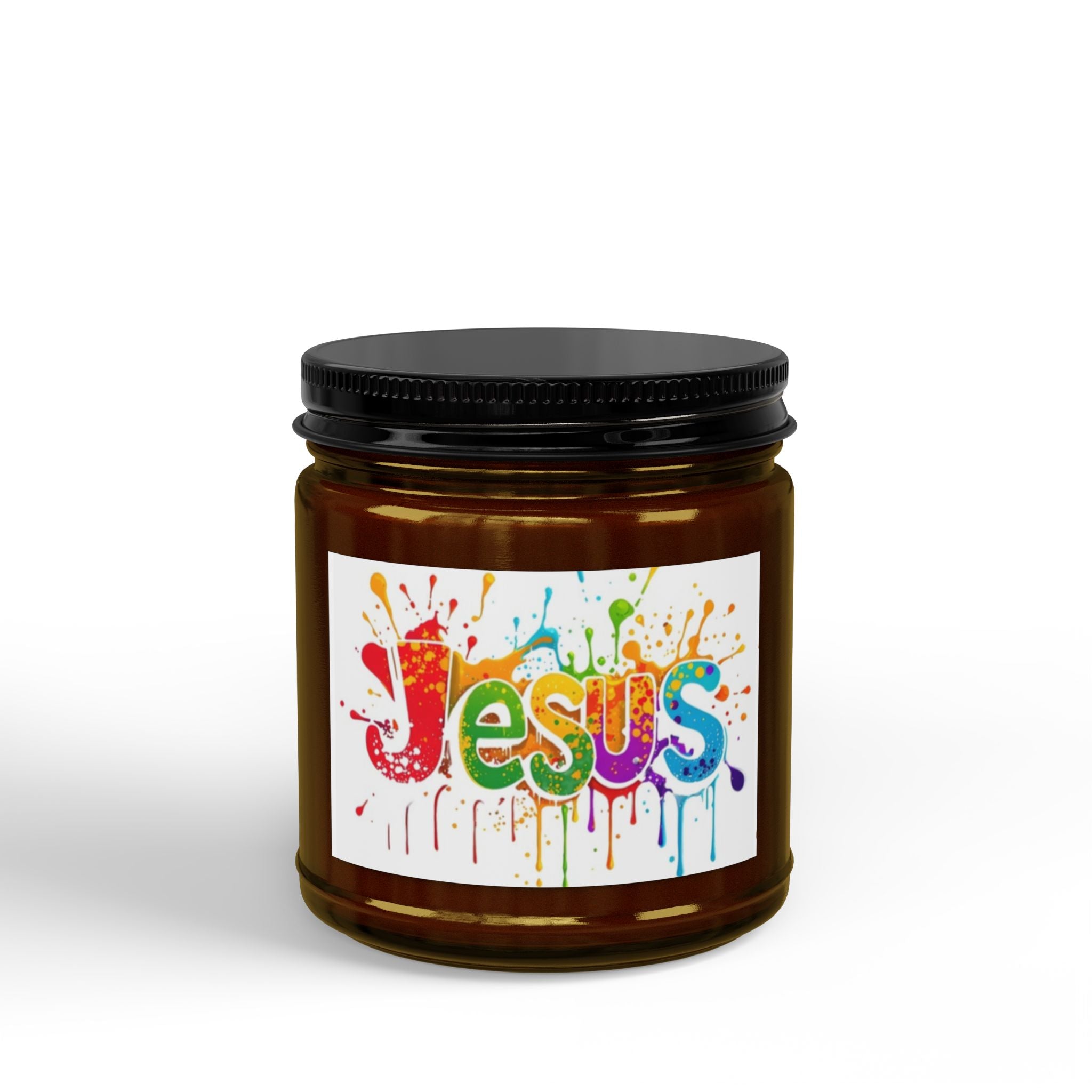 Scented Soy Candles with Black Lid, (4 and 9oz)
