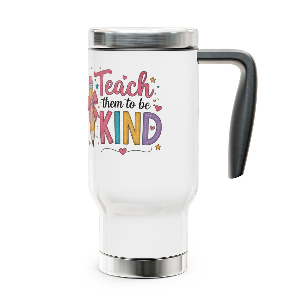 Stainless Steel Travel Mug with Handle, 14oz